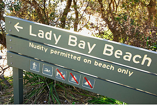 海滩,标识,女用,湾,悉尼,新南威尔士,澳大利亚