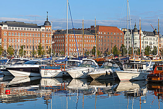 游艇,高兴,摩托艇,停泊,中心,码头,赫尔辛基,芬兰