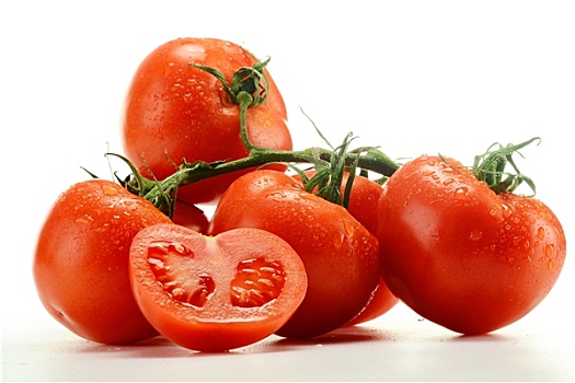 构图,新鲜,西红柿