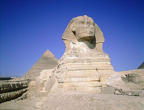 卡夫拉,金字塔,背影,吉萨,埃及