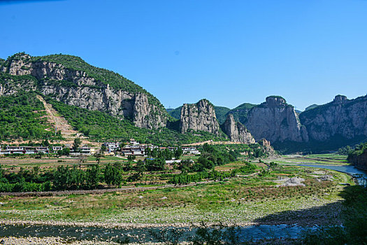 河南林州,太行山区自然风光