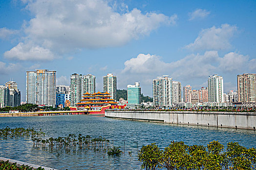 珠海野狸岛海韵情侣路海湾