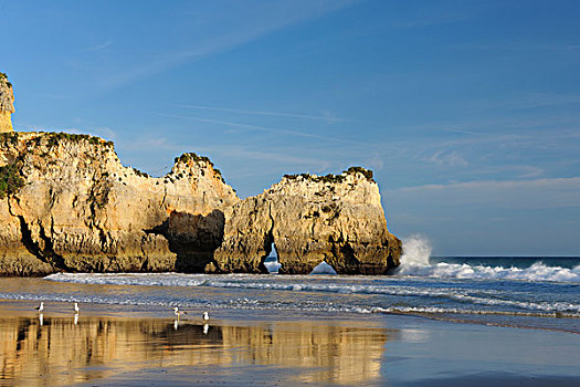 天然拱,岩石构造,大西洋,阿尔加维,葡萄牙