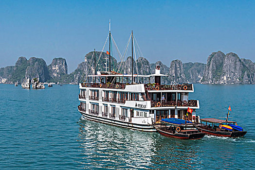 越南,下龙湾,游轮,船,世界遗产
