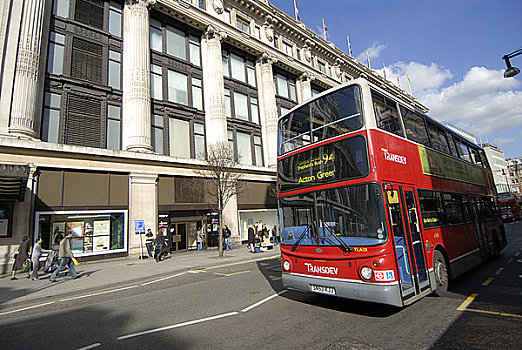 英格兰,伦敦,牛津街,红色,双层巴士,旅行