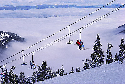 顶峰,高山滑雪,不列颠哥伦比亚省,加拿大
