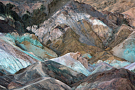 岩石构造,死亡谷国家公园,加利福尼亚,美国