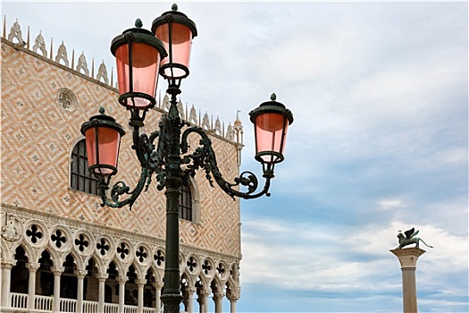 威尼斯人,灯笼,广场,威尼斯,意大利