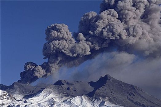 山,喷发,火山,北岛,火山灰,爆炸,第三,白天,东加里罗国家公园,新西兰