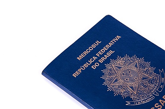 巴西,护照,白色背景,背景