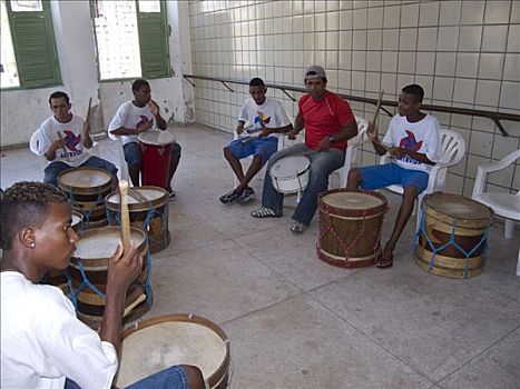 鼓手,练习,桶,累西腓,巴西
