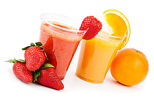 草莓,橙色,果汁
