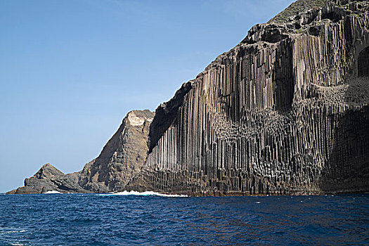 玄武岩,柱子,加纳利群岛,西班牙,欧洲