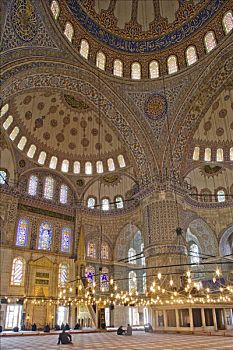 蓝色清真寺,伊斯坦布尔,建造,苏丹艾哈迈德清真寺,设计