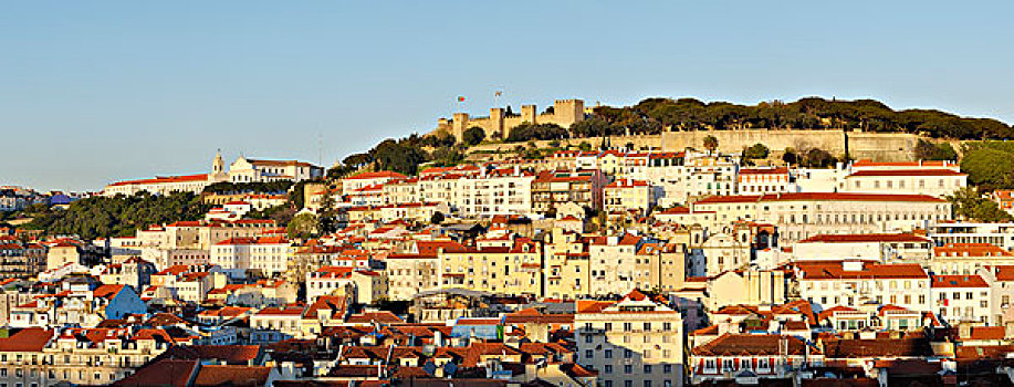 全景,阿尔法马区,里斯本,葡萄牙
