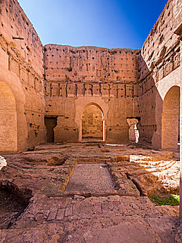 历史,遗址,宫殿,玛拉喀什,摩洛哥,非洲