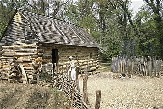 奴隶,区域,小树林,种植园,威廉斯堡,弗吉尼亚,美国