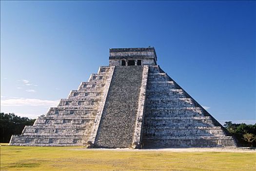 城堡,金字塔,库库尔坎,墨西哥