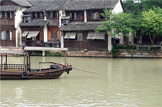 中国,古老,乡村,建筑