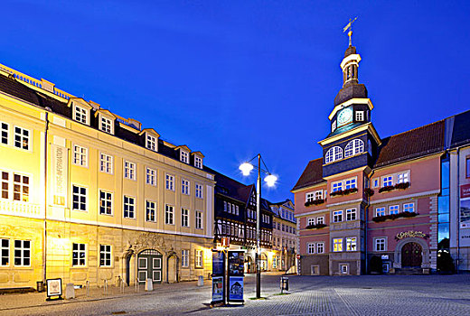 城市宫殿,市政厅,埃森纳赫,图林根州,德国,欧洲