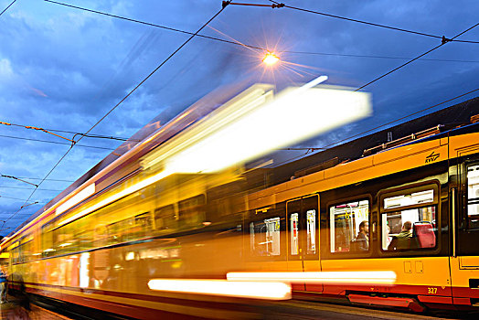 卡尔斯鲁厄,有轨电车,模型,巴登符腾堡,德国
