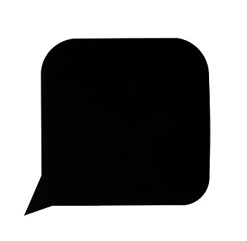 黑色,对话气泡框