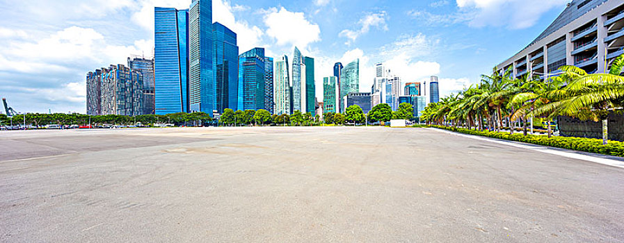 空,水泥地,现代建筑