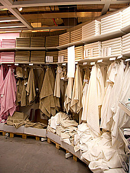 卖场纺织品售卖区