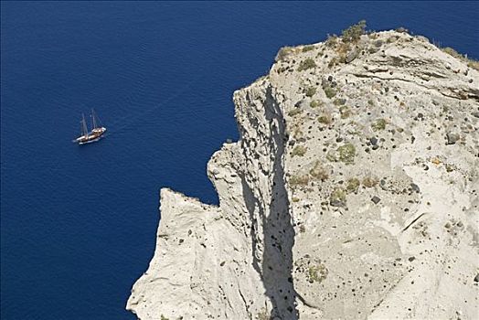 希腊,锡拉岛,船,海岸