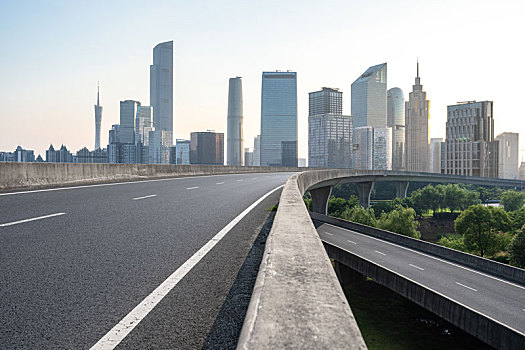 城市道路与天际线