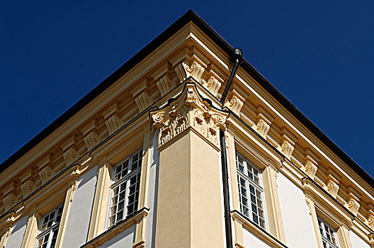 科林斯式,建筑,新,施莱斯海姆宫,宫殿,乌伯施莱斯海姆,巴伐利亚,德国,欧洲