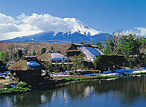 山,富士山,日本