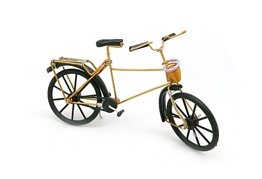 旧式,金色,自行车,模型,装饰