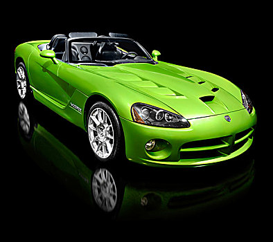蛇皮,绿色,2008年,敞蓬车,超级跑车