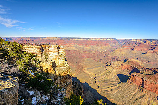 风景,侵蚀,岩石,南缘,大峡谷国家公园,亚利桑那,美国,北美