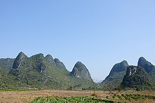 桂林喀斯特山景