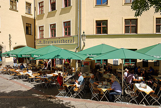 餐馆,老城,慕尼黑,上巴伐利亚,巴伐利亚,德国,欧洲