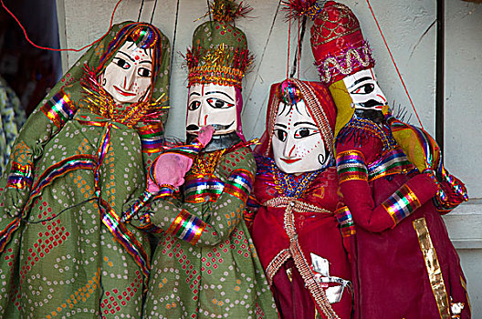 传统,木偶,普什卡,拉贾斯坦邦,印度
