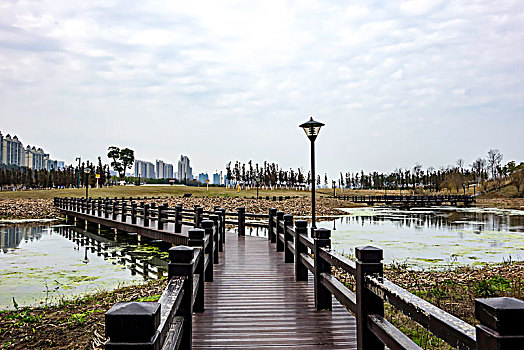 湖南长沙松雅湖风光