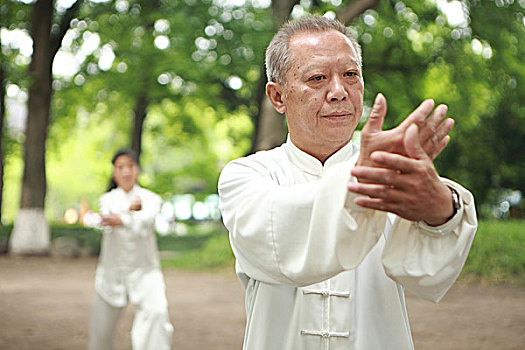 中国人,太极拳,户外