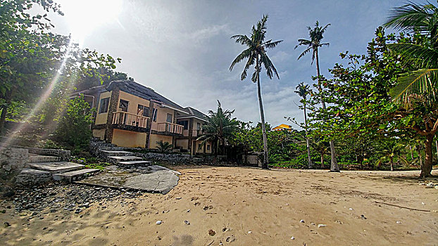 房子,海滩,菲律宾