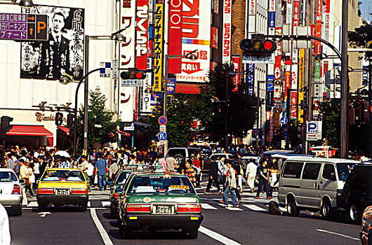 日本,东京,新宿,街景