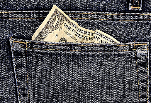 褶皱,美国,美元,钞票,牛仔裤