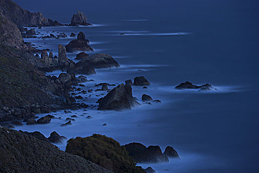 雷斯岬,国家海岸,海岸线,俯视图,太平洋,海洋,岸边,加利福尼亚
