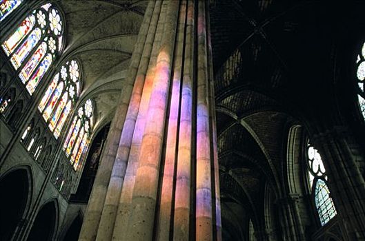 光效,大教堂,巴黎,法国,艺术家