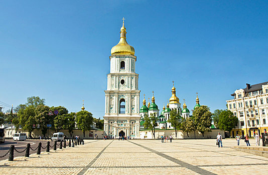 圣徒,索菲亚,大教堂,基辅,乌克兰,欧洲