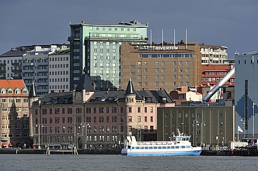 斯堪的纳维亚,瑞典,哥德堡,海洋,城市,背景