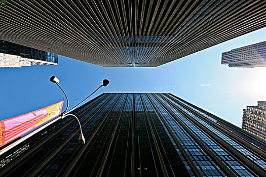摩天大楼,曼哈顿,纽约,美国,北美