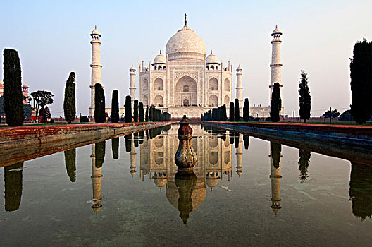 泰姬陵,世界遗产,阿格拉,北方邦,印度,亚洲