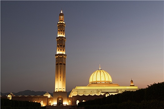 圆顶,尖塔,清真寺,阿曼,阿联酋